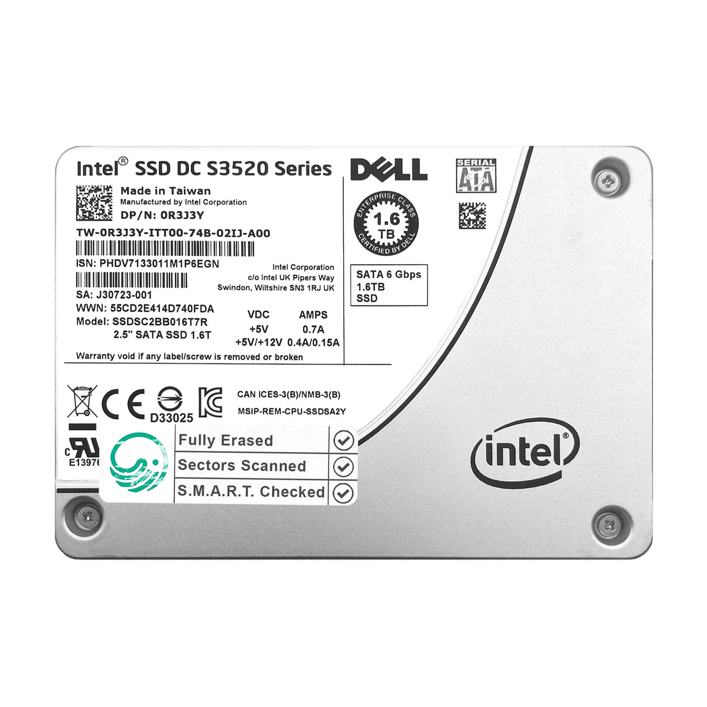 1.6TB 2.5" SATA SSD