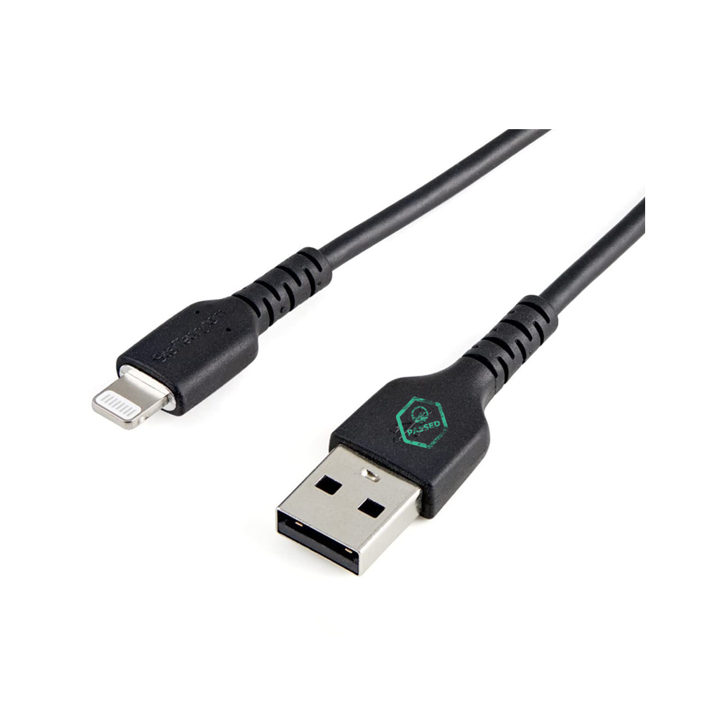 USB-A to Lightning Cable – Black – 1.5m