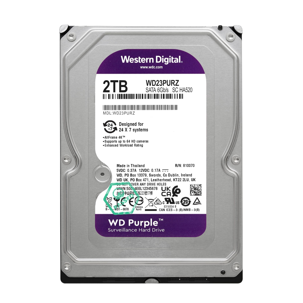 2TB 3.5" SATA HDD