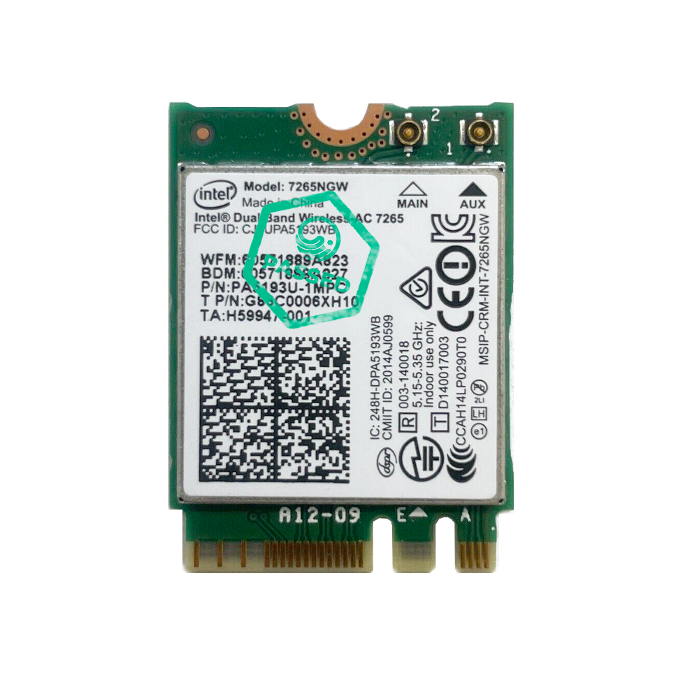 Intel Dual Band Wireless-AC 7265 M.2 Laptop WiFi Wireless Adapter Card