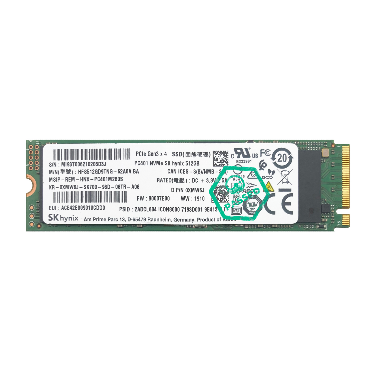512GB NVMe SSD