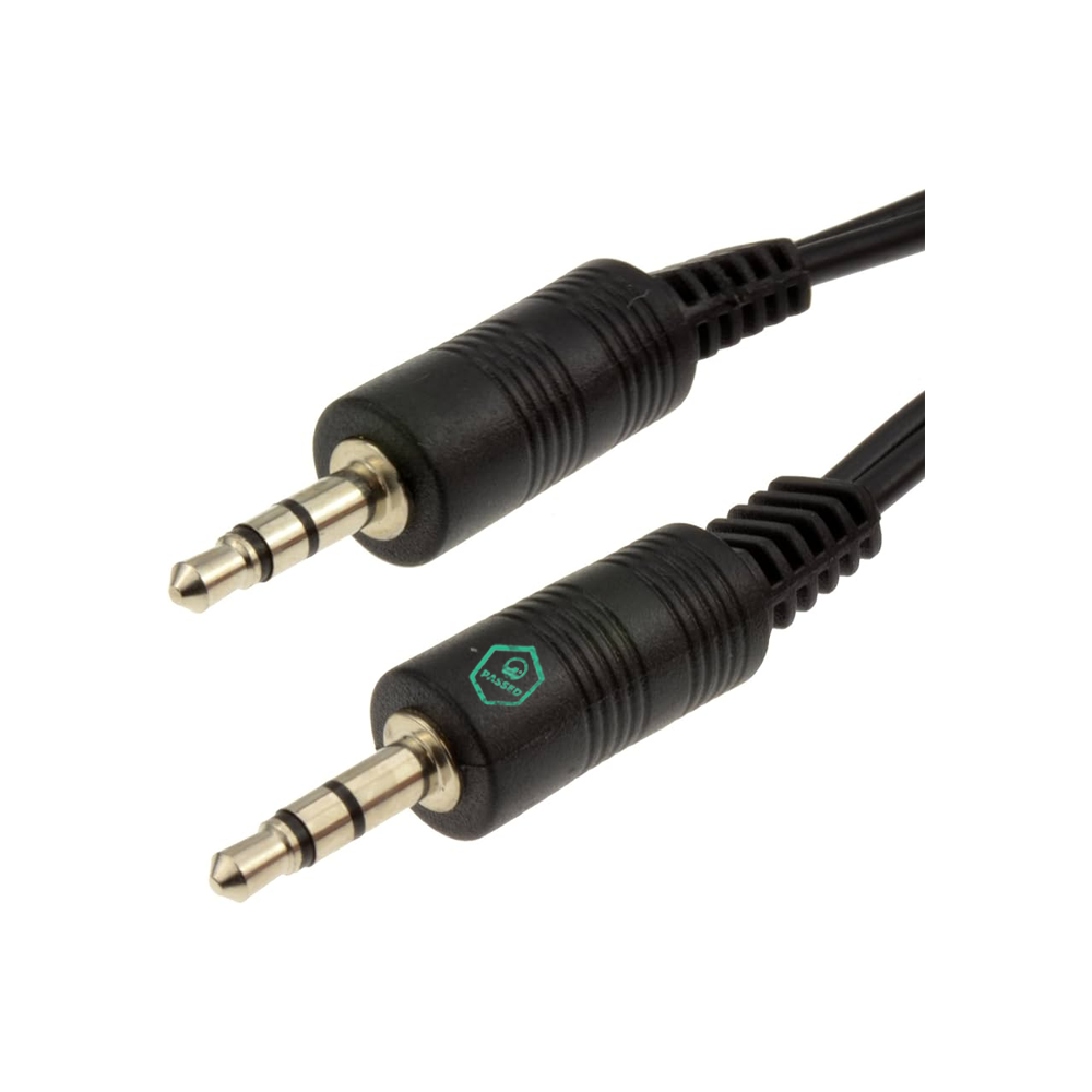 3.5mm AUX to 3.5mm AUX Cable – Black – 0.5m