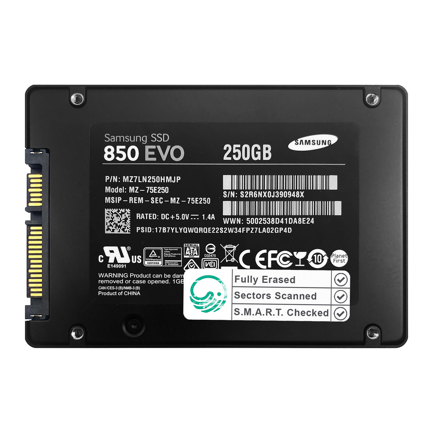 250GB 2.5" SATA SSD