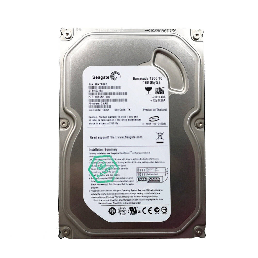 160GB 3.5" SATA HDD