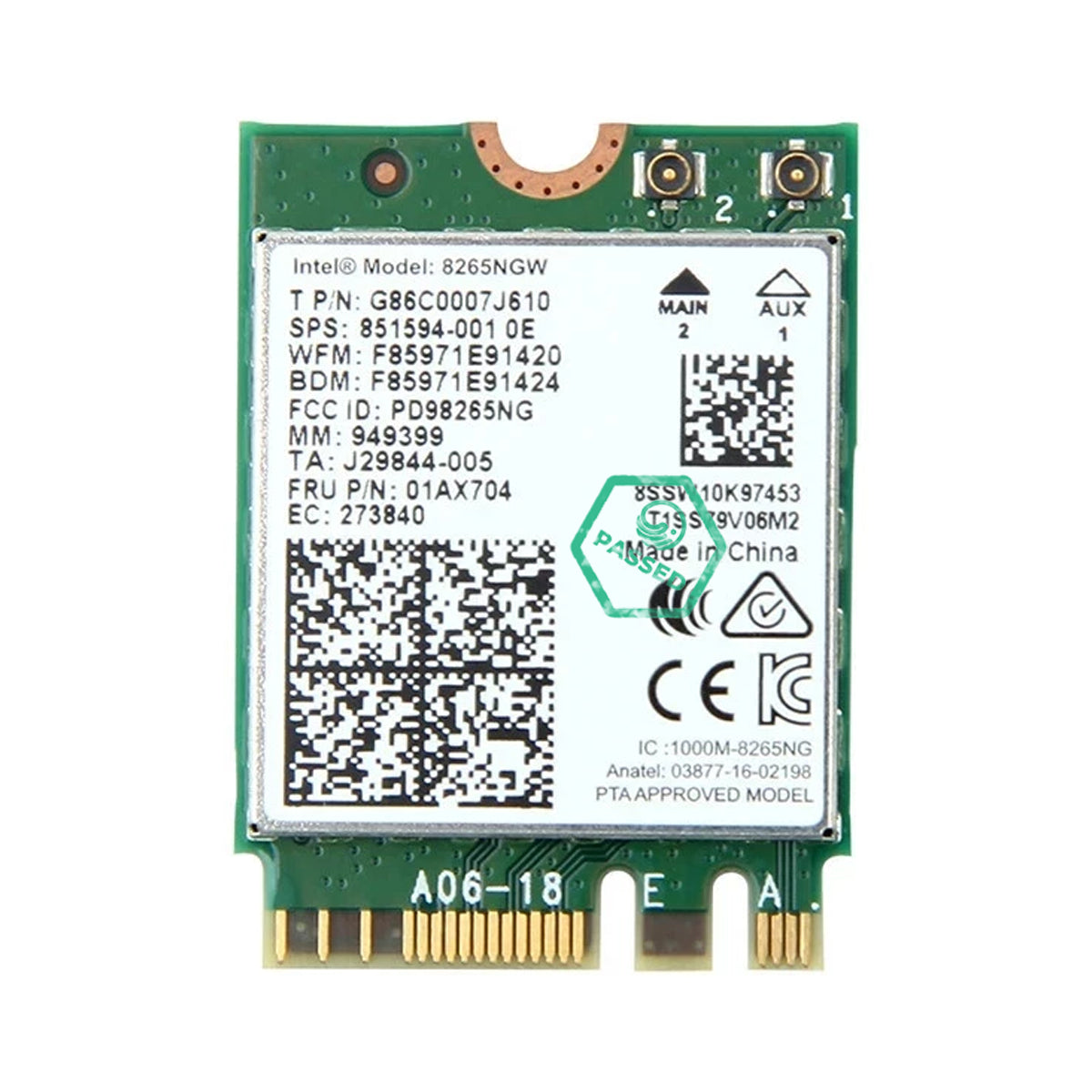 Intel 8265NGW Wlan Wifi Module