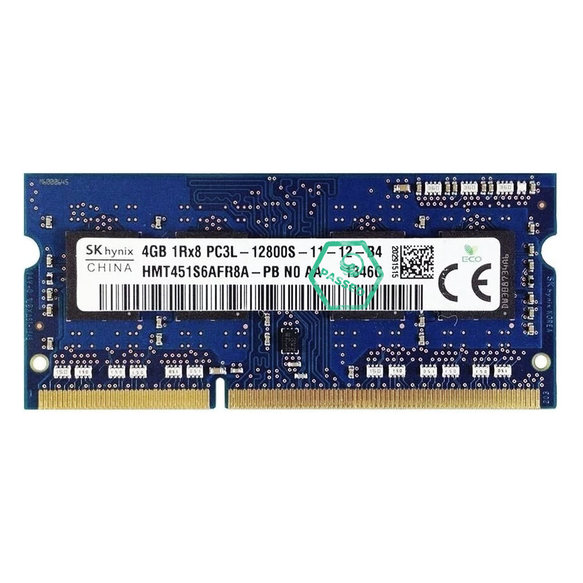 HMT451S6DFR8A-PB Hynix 4GB PC3-12800 DDR3-1600MHz non-ECC Unbuffered CL11 204-Pin SoDimm 1.35V Low Voltage Single Rank Memory Module
