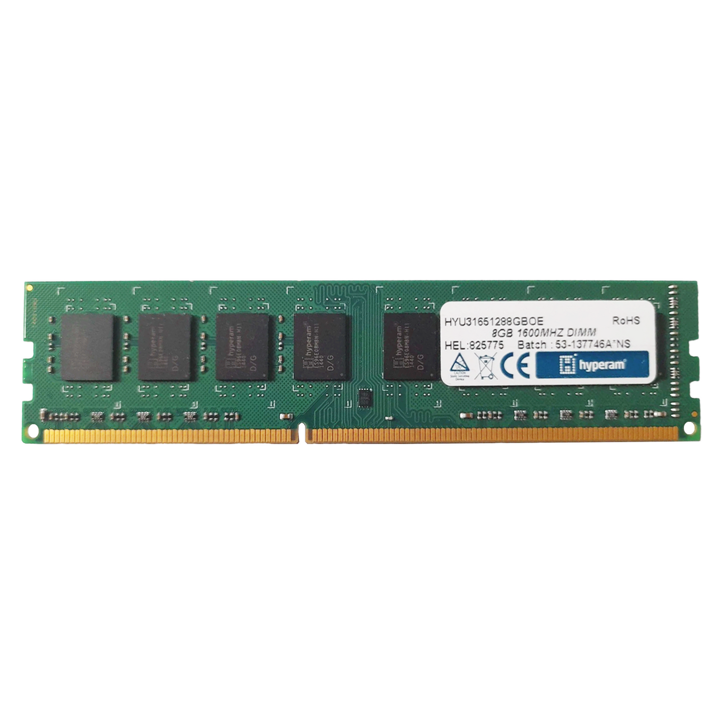 HYU31625684GBOE Hypertec 4GB PC3-12800 DDR3-1600MHz non-ECC Unbuffered CL11 240-Pin DIMM Dual Rank Memory Module