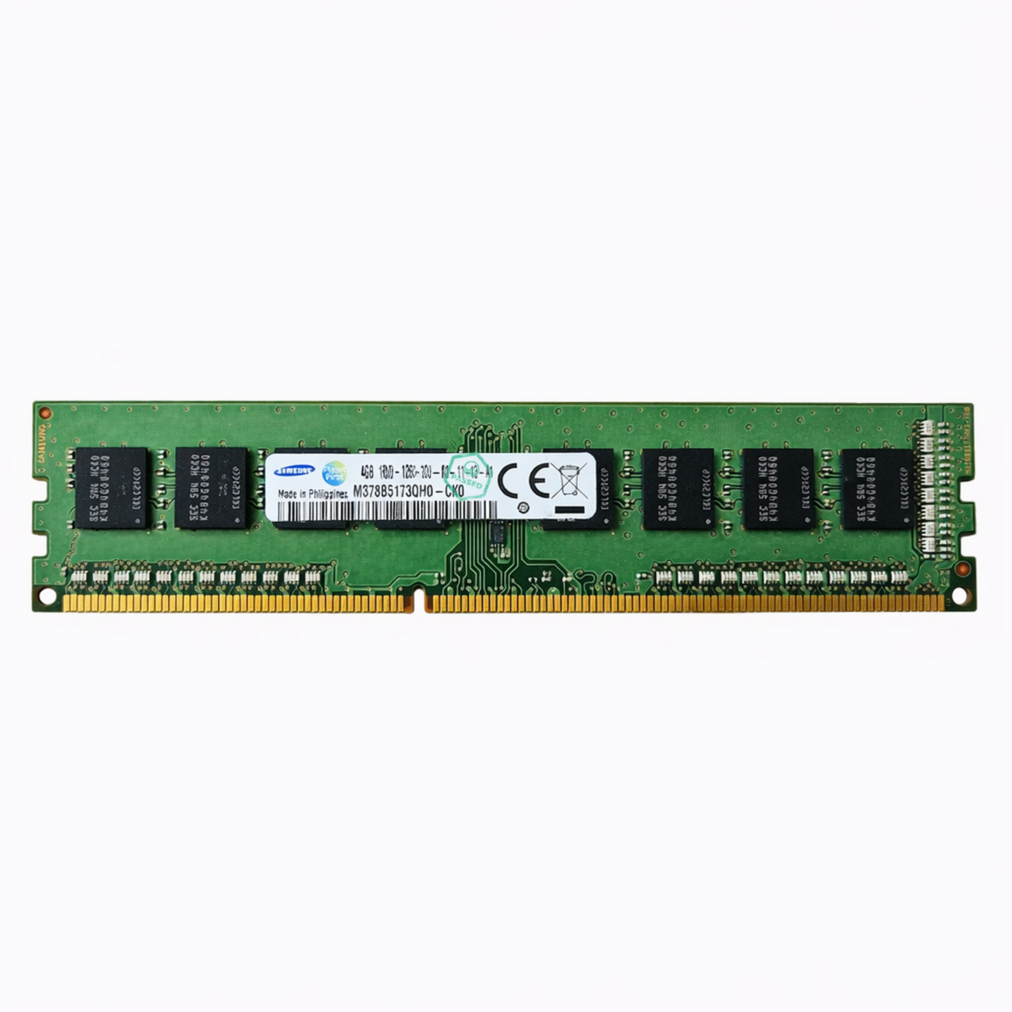 M378B5173QH0-CK0 Samsung 4GB PC3-12800 DDR3-1600MHz non-ECC Unbuffered CL11 240-Pin DIMM Single Rank Memory Module