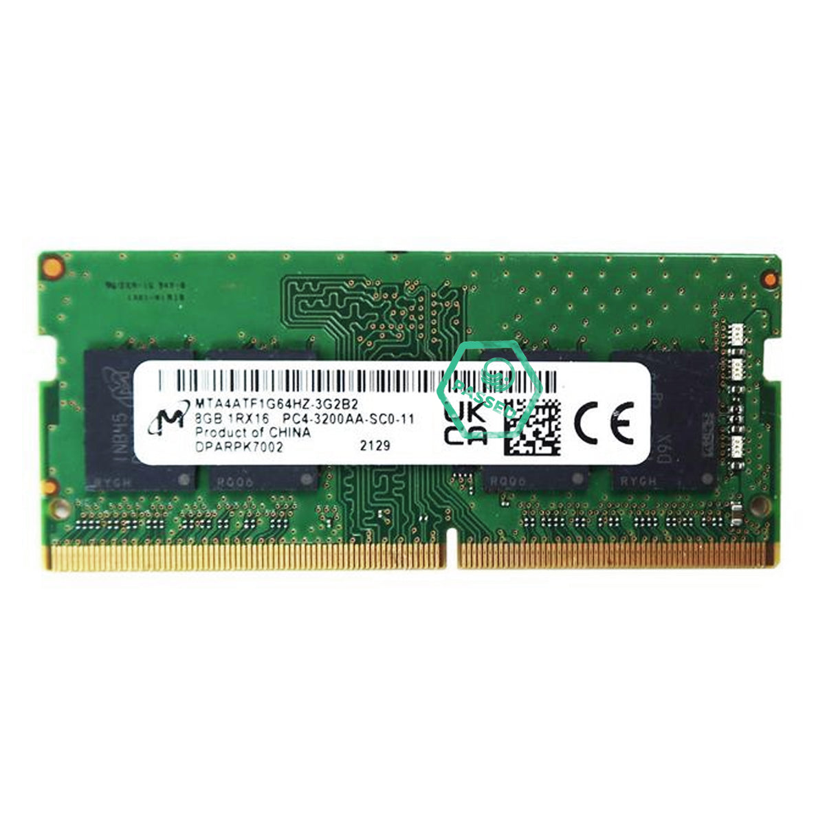 MTA4ATF1G64HZ-3G2B2 Micron 8GB PC4-25600 DDR4-3200MHz Non-ECC Unbuffered CL22 260-Pin SoDIMM 1.2V Single Rank Memory Module