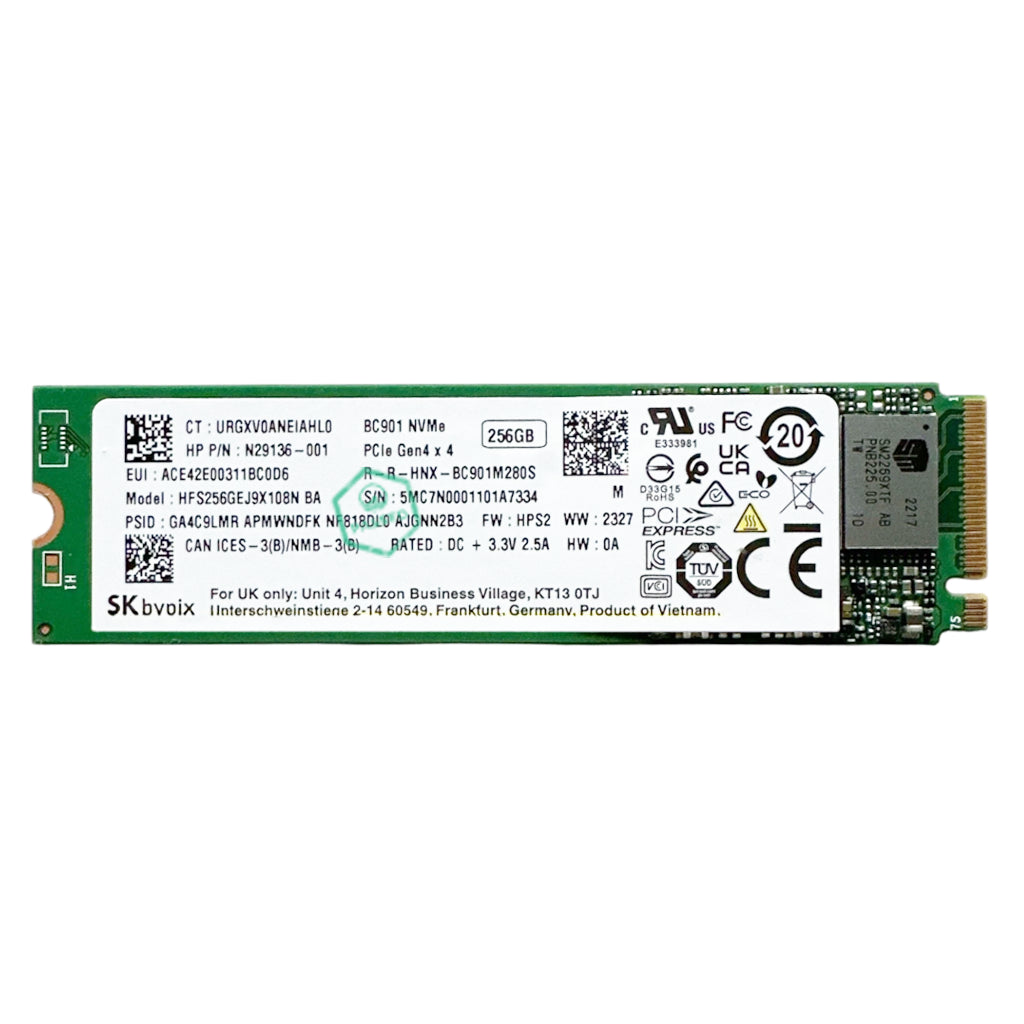 N29136-001 SK Hynix 256GB PCI Express NVMe 4.0 x4 M.2 2280 Solid State Drive