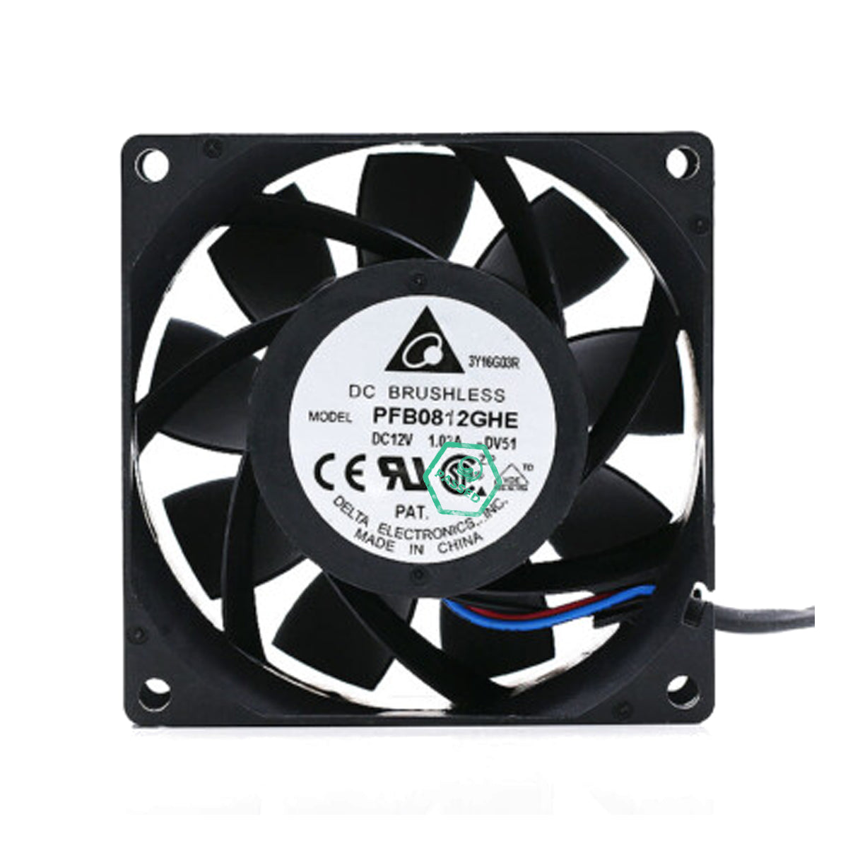 PFB0812GHE HP 80mm x 38mm 4U form Factor PCI Fan for ProLiant ML310e Gen8 Server