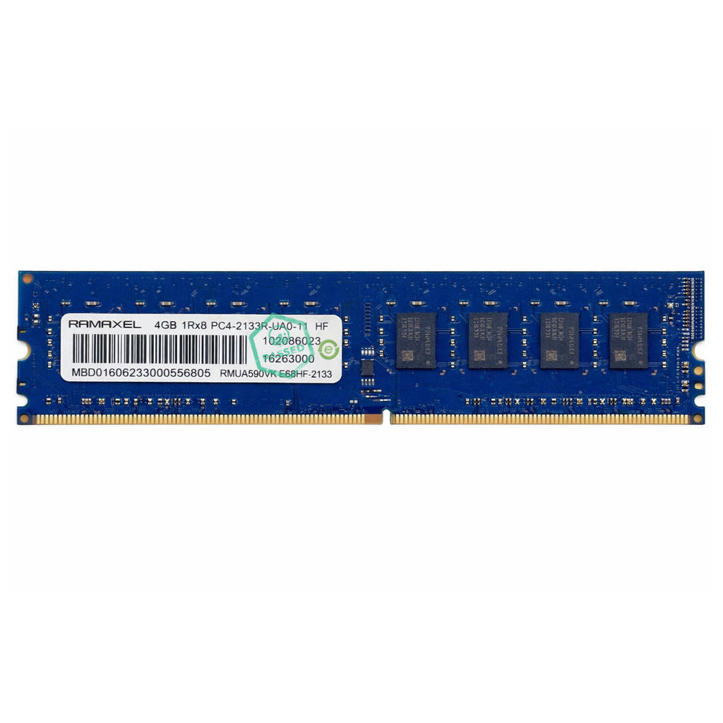RMUA5090KE68H9F-2133 Ramaxel 4GB PC4-17000 DDR4-2133MHz non-ECC Unbuffered CL15 288-Pin DIMM 1.2V Single Rank Memory Module