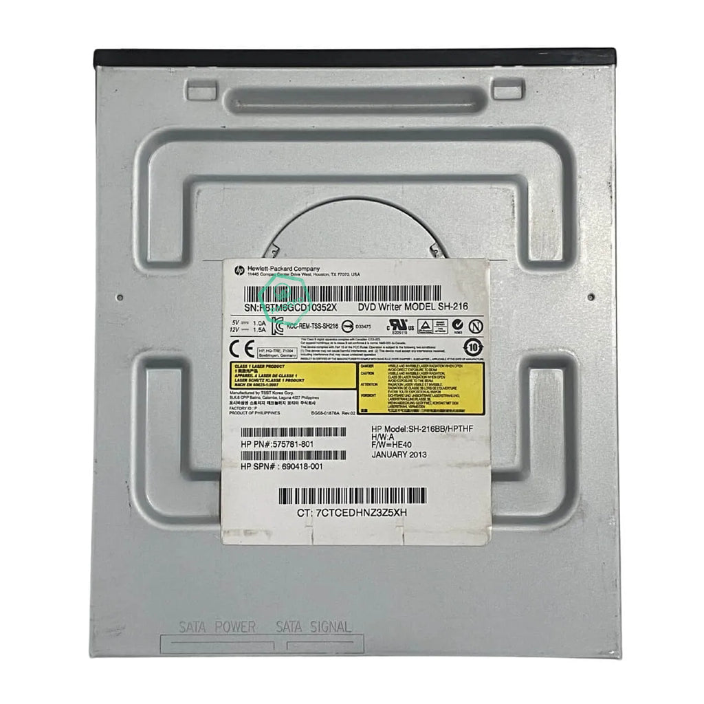 SH-216 Dell 16x SATA DVD-RW Internal Drive (Black Bezel)