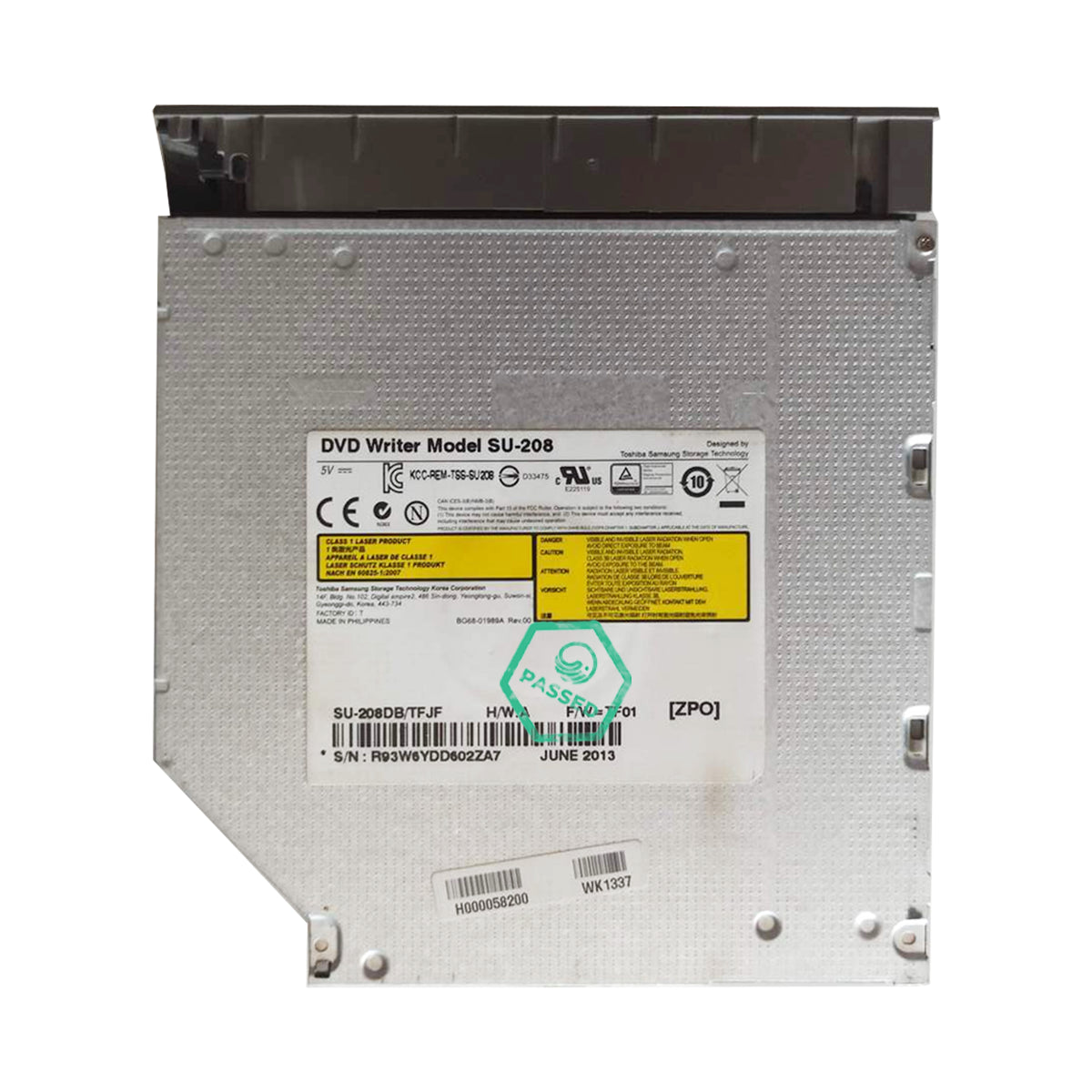 SU-208DB/TFJF Samsung Slim SATA Black 8x8x/dl6x6x Intern (Refurbished)