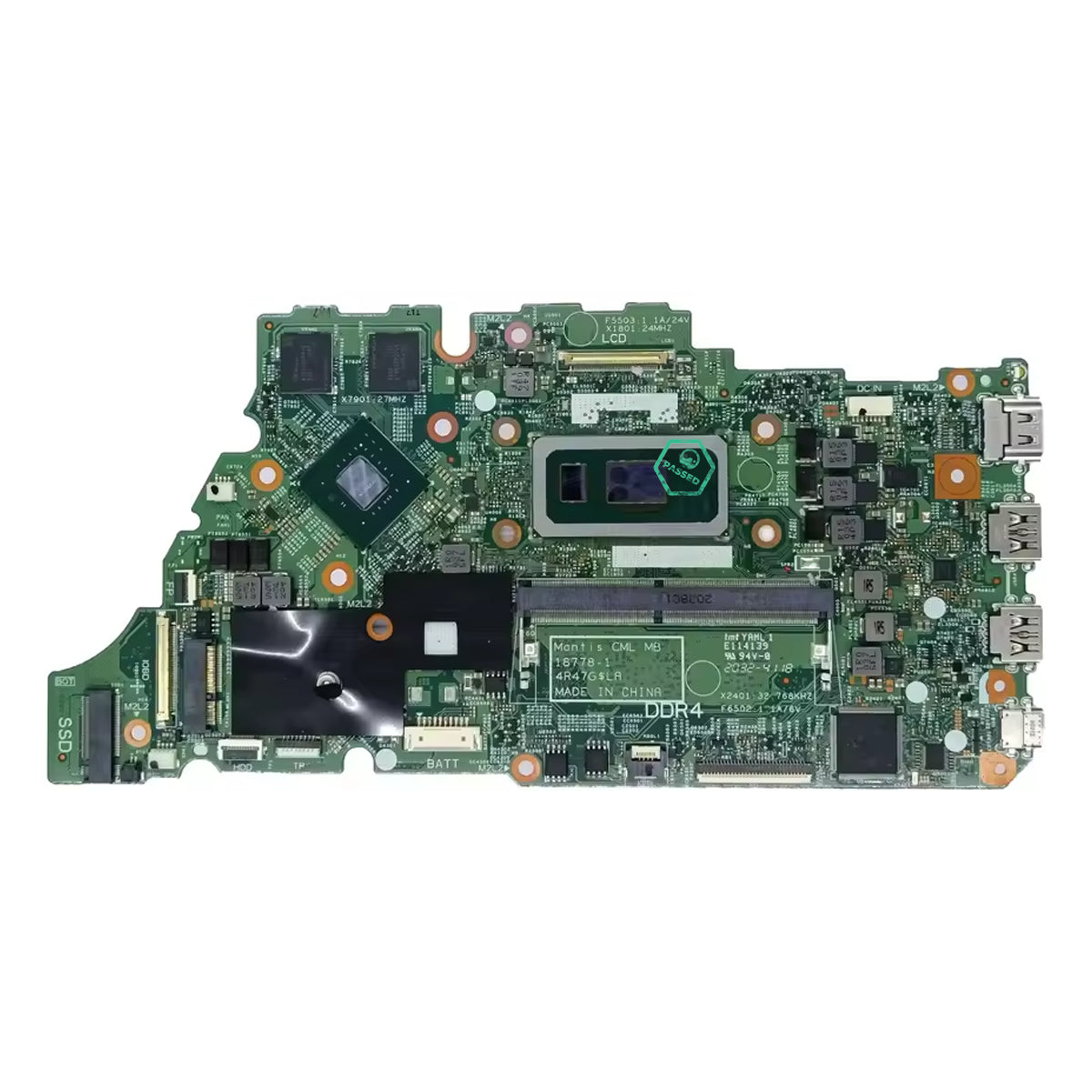 Dell Vostro 5490 Laptop Motherboard X1801 AR10ACL i7-10510U Nvidia MX230 2GB