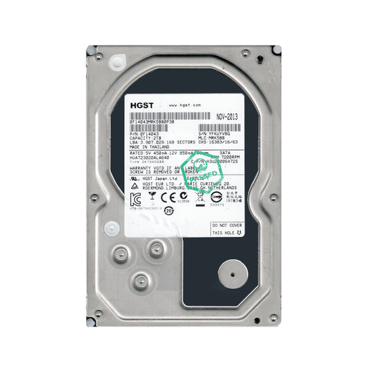 0F14043 HGST Hitachi Ultrastar 7K3000 2TB 7200RPM SATA 6Gbps 64MB Cache 3.5-inch Internal Hard Drive