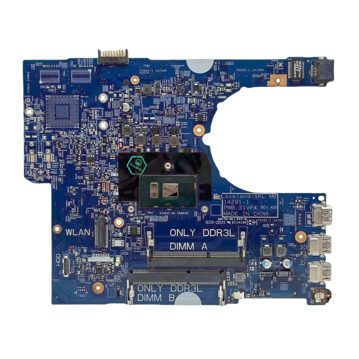 CN-0YKP8M 0YKP8M YKP8M Mainboard for Dell Latitude 3470 3570 Laptop Motherboard 14291-1 with SR2EY i5-6200U CPU 100% Full Tested Ok