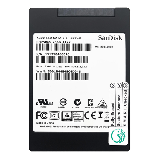 256GB 2.5" SATA SSD