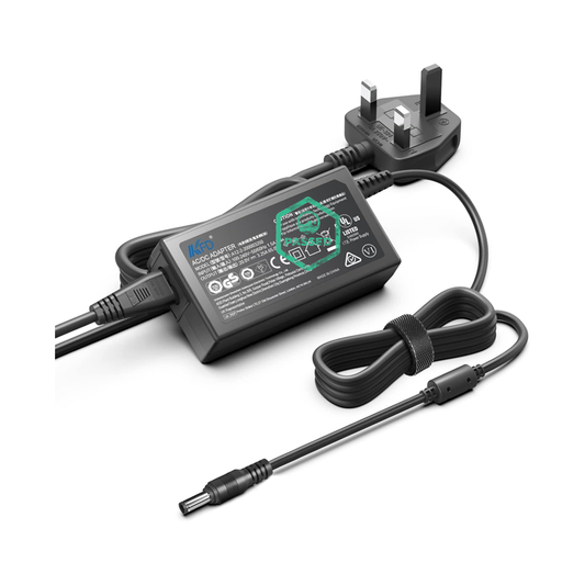 UK 3-Pin to AC Adapter Cable – 20V 3.25A – Black – 1.5m