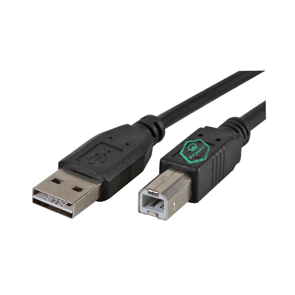 USB-A to USB-B Cable – Black – 1m