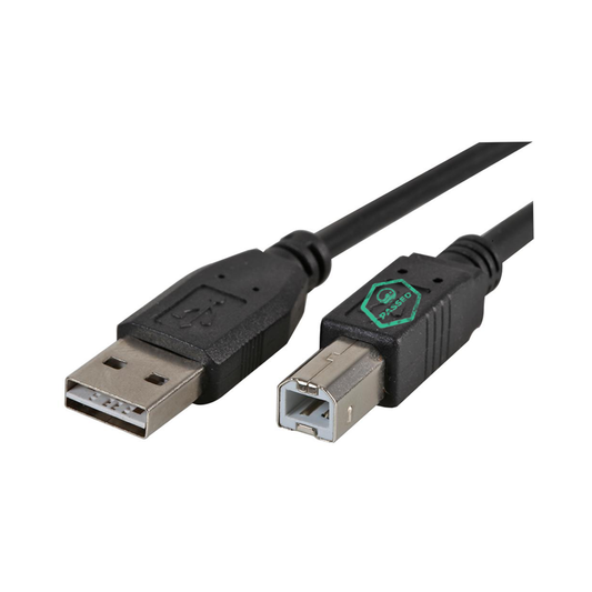 USB-A to USB-B Cable – Black – 1m