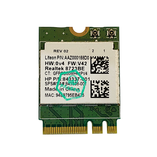 Realtek RTL8723BE LiteOn 843338-001 M.2 Laptop WiFi Adapter Card