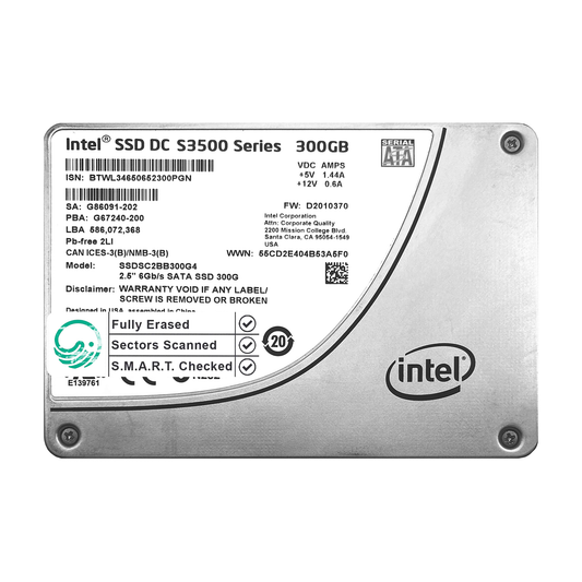 300GB 2.5" SATA SSD