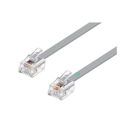 RJ11 to RJ11 Cable – White – 1m