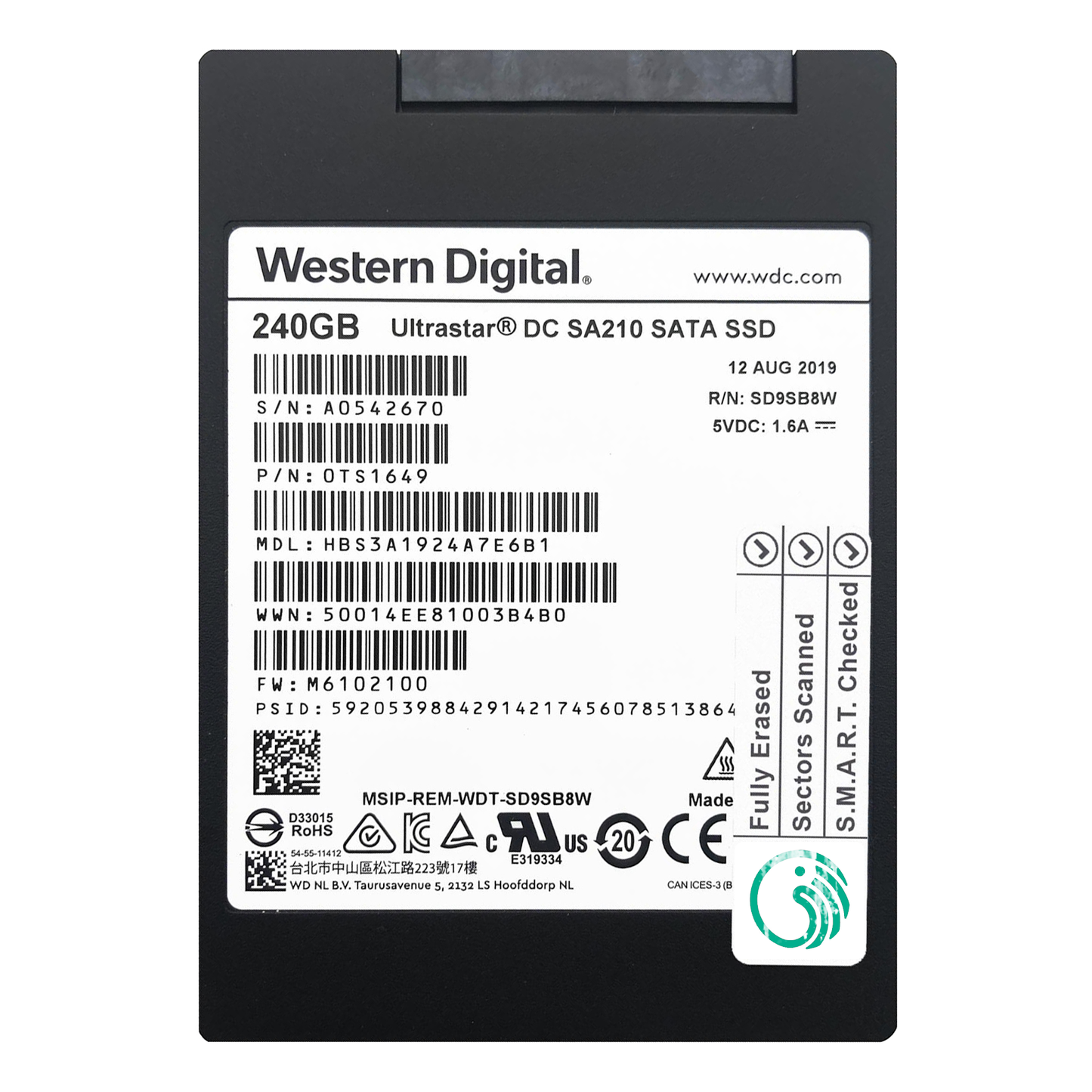 240GB 2.5" SATA SSD