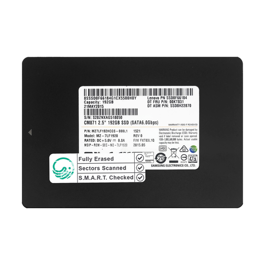 192GB 2.5" SATA SSD