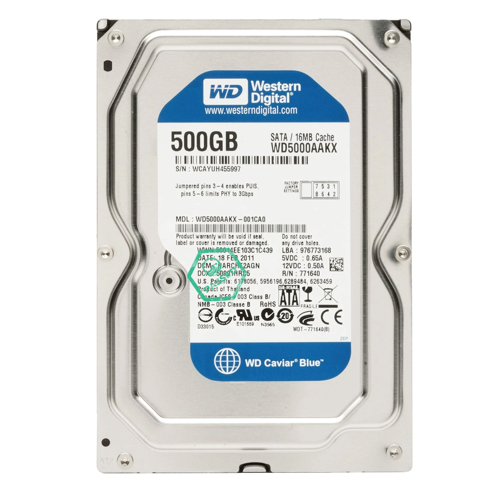 500GB 3.5" SATA HDD