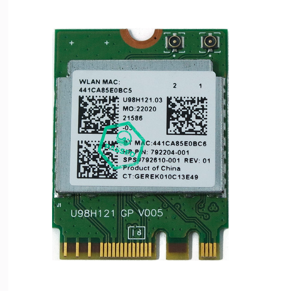 Intel Dual Band Wireless-AC 7260 HP Spare M.2 Laptop WiFi Adapter Card