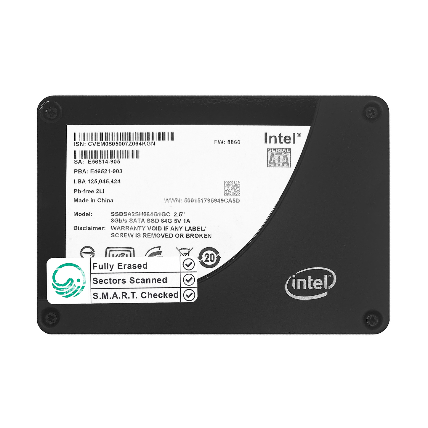64GB 2.5" SATA SSD