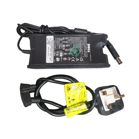 UK 3-Pin to AC Adapter Cable – 7.4×5.0mm – 19.5V 3.34A – Black – 2m