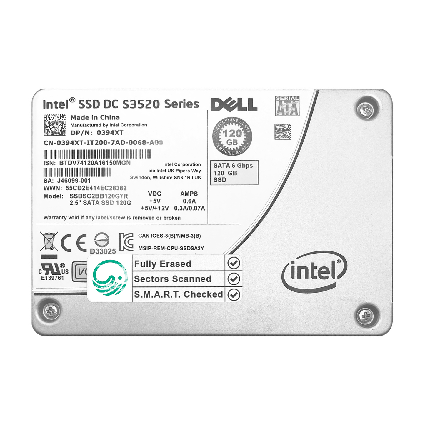 120GB 2.5" SATA SSD