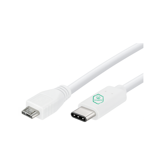 USB-A to Micro-USB Cable – White – 1m