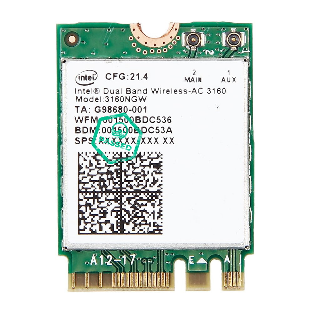 Intel Dual Band Wireless-AC 3160 003NY031200222 M.2 Laptop WiFi Adapter Card