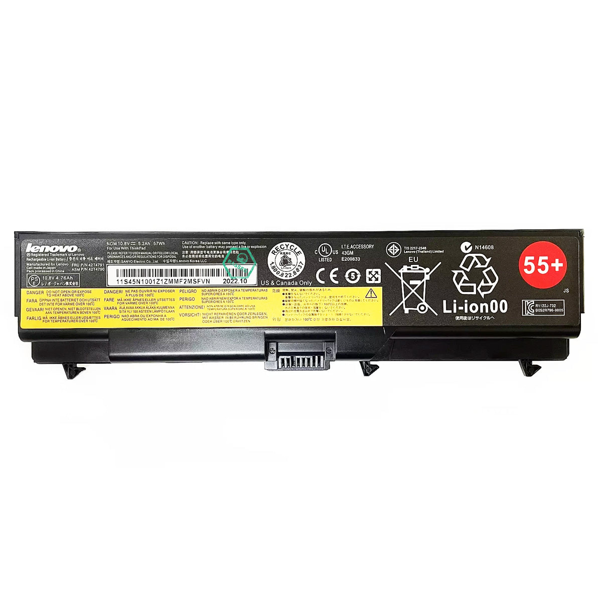 45N1013 Lenovo 10.8V 6-Cell Battery for ThinkPad T430 T430i (Refurbished)