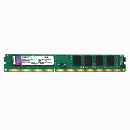 KVR1333D3N9/4G Kingston 4GB PC3-10600 DDR3-1333MHz non-ECC Unbuffered CL9 240-Pin DIMM Dual Rank Memory Module
