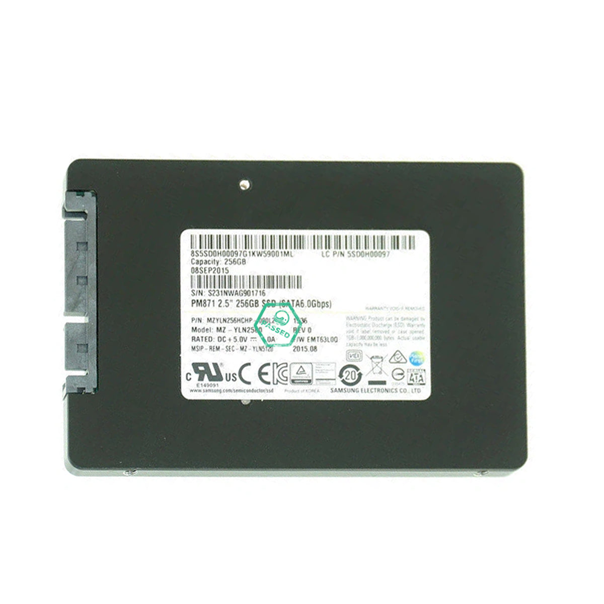 5SD0G54239 100% Health Lenovo 256GB TLC SATA 6Gbps 2.5-inch Internal Solid State Drive (SSD) for ThinkPad Yoga 3