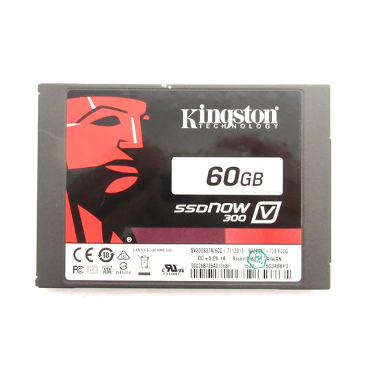 SV300S37A/60G Kingston SSDNow V300 Series 60GB MLC SATA 6Gbps 2.5-inch Internal Solid State Drive (SSD)