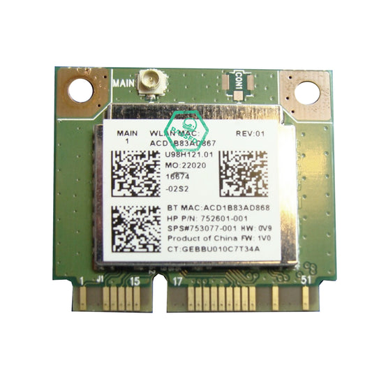 752601-001 HP Wlan R Skyray Bgn 1x1 Bt4 Cb