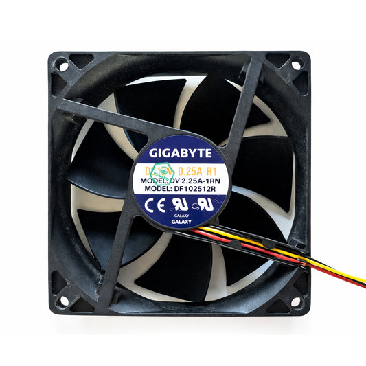 Gigabyte DF0922512RFDN 92mm 12V 0.12A 3-Pin PC Cooling Fan