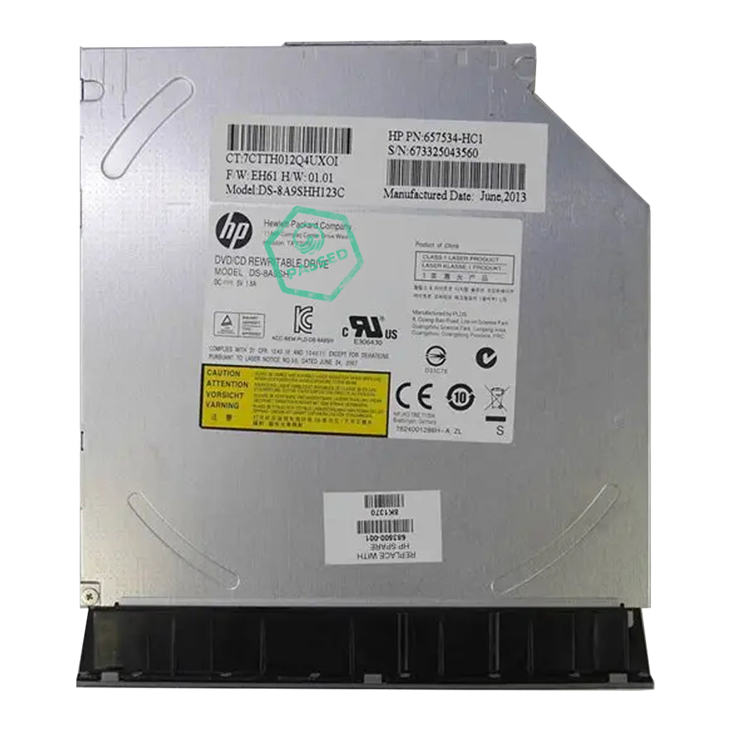 DS-8A9SH Lite On 8x DVD+/-RW (+/-R DL) DVD-RAM SATA 3Gbps Slim Line 5.25-inch DVD Writer Drive