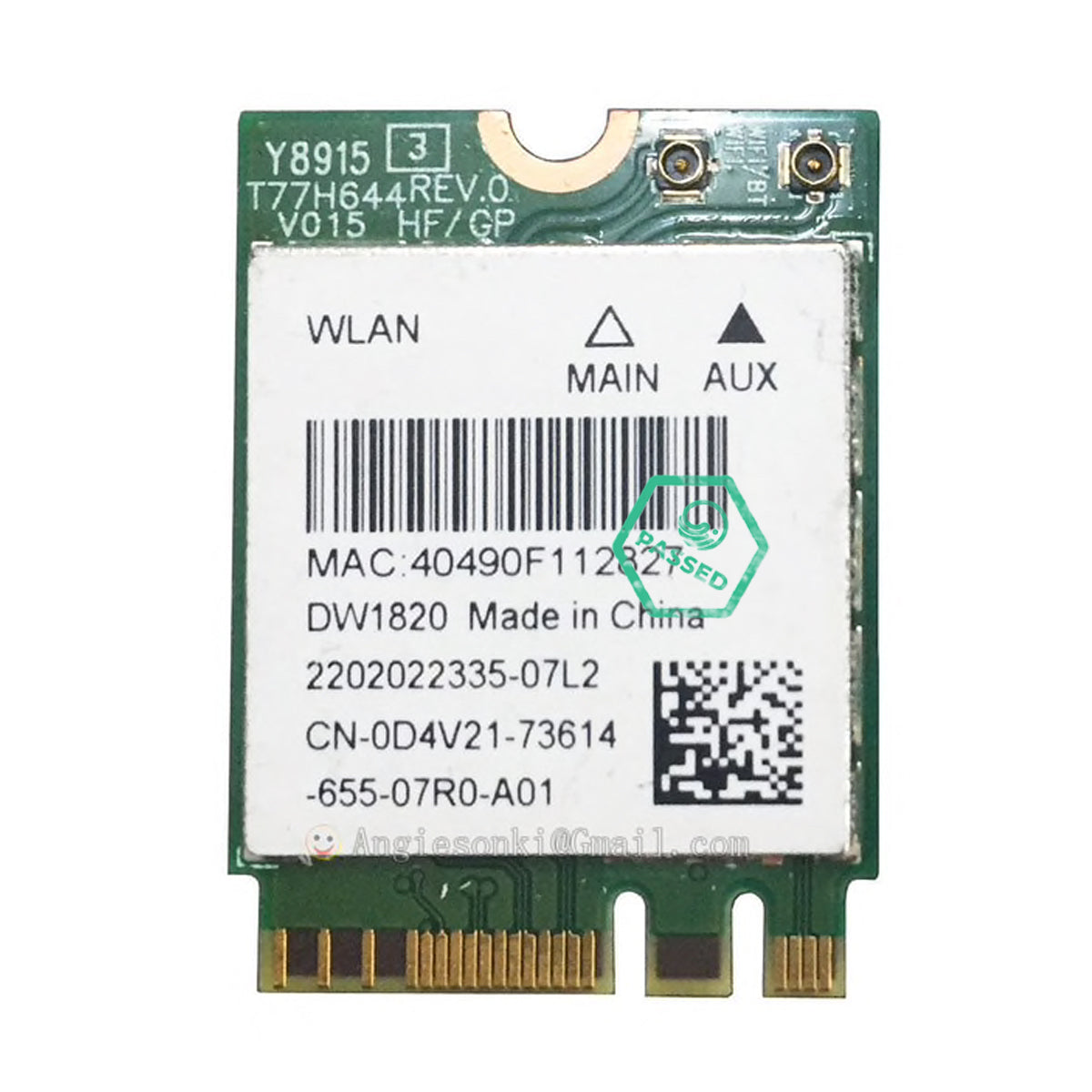 Dell Wireless Card M.2 DW1820