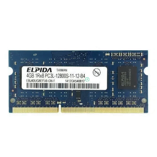 EBJ40UG8EFU0-GN-F Elpida 4GB PC3-12800 DDR3-1600MHz non-ECC Unbuffered CL11 204-Pin SoDimm 1.35V Low Voltage Single Rank Memory Module