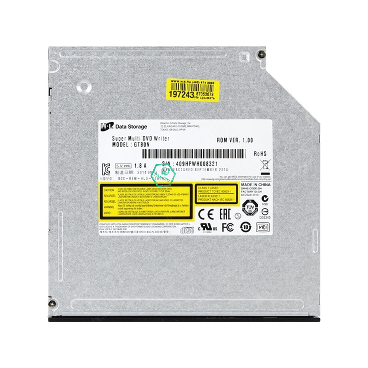 GTB0N LG 8x DVD+/-RW SATA Ultra Slim Internal DVD Writer