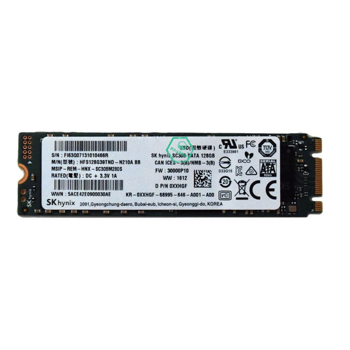 HFS128G39TND-N210A Hynix 128GB MLC SATA 6Gbps M.2 2280 Internal Solid State Drive (SSD)