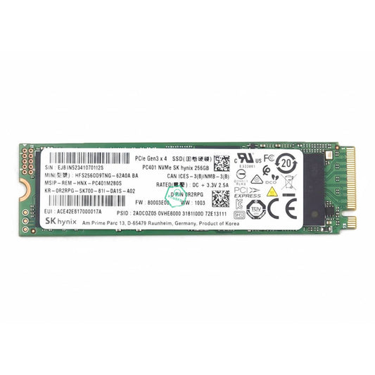 HFS256GD9TNG Hynix 256GB TLC PCI Express 3.0 x4 NVMe M.2 2280 Internal Solid State Drive (SSD)