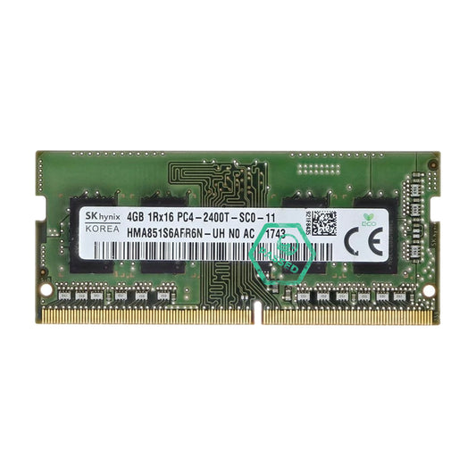 HMA851S6AFR6N-UH Hynix 4GB PC4-19200 DDR4-2400MHz non-ECC Unbuffered CL17 260-Pin SoDimm 1.2V Single Rank Memory Module